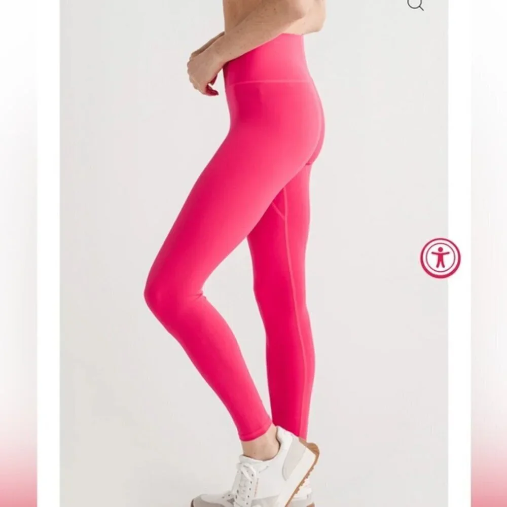 NWT Free People Movement Never Better Hot Pink Leggings - Picture 3 of 8